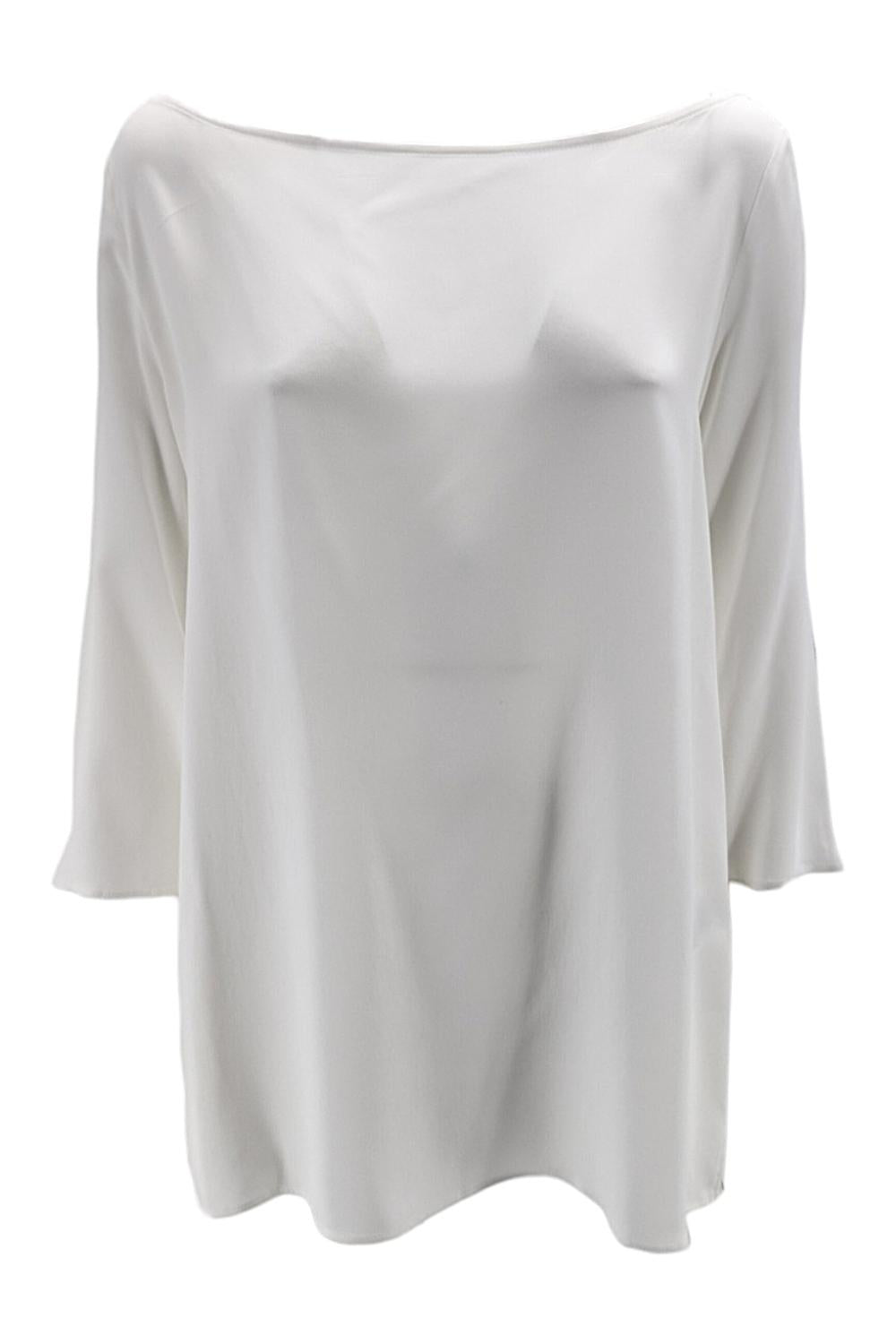 t-shirt donna manica 3/4 avorio 