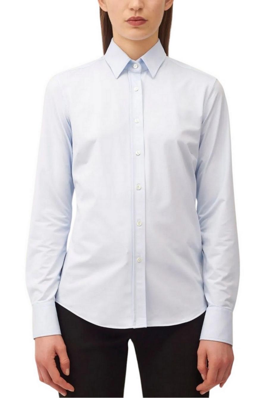camicia donna in tessuto active azzurro 