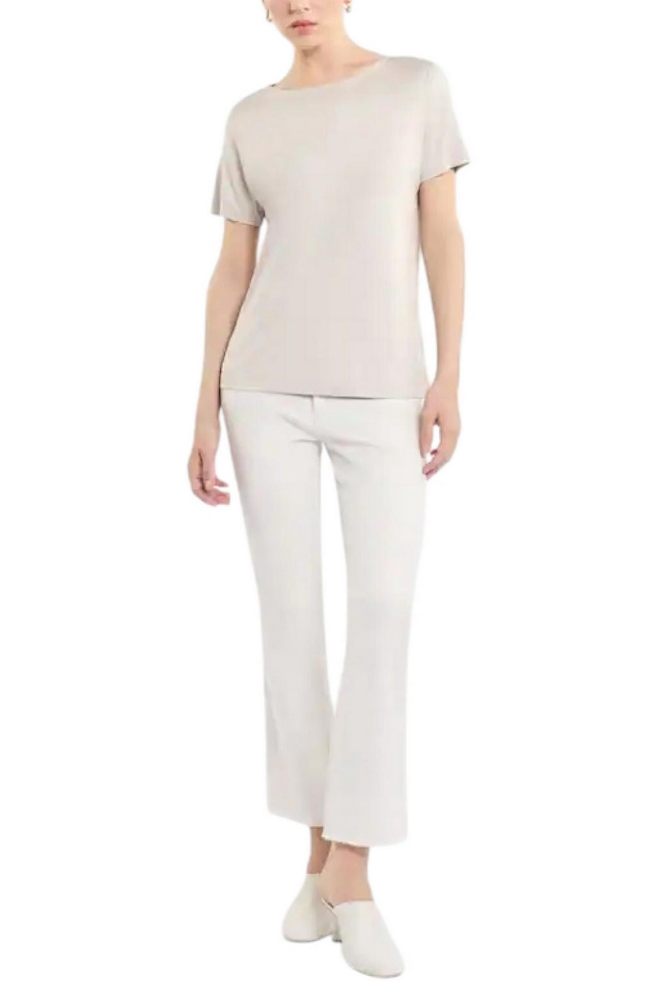 T-shirt in Jersey perla 
