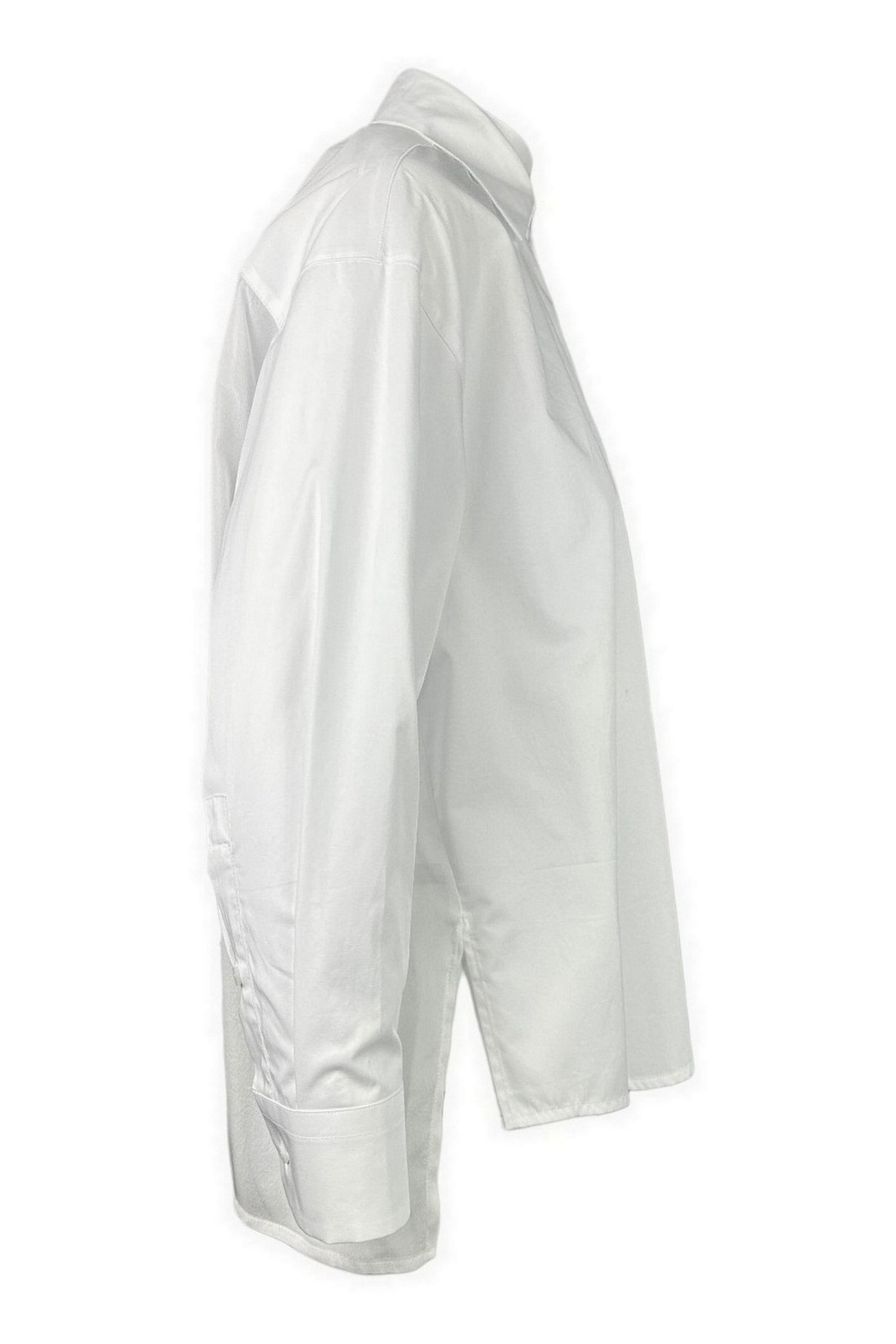 camicia donna con voile nella schiena bianco 