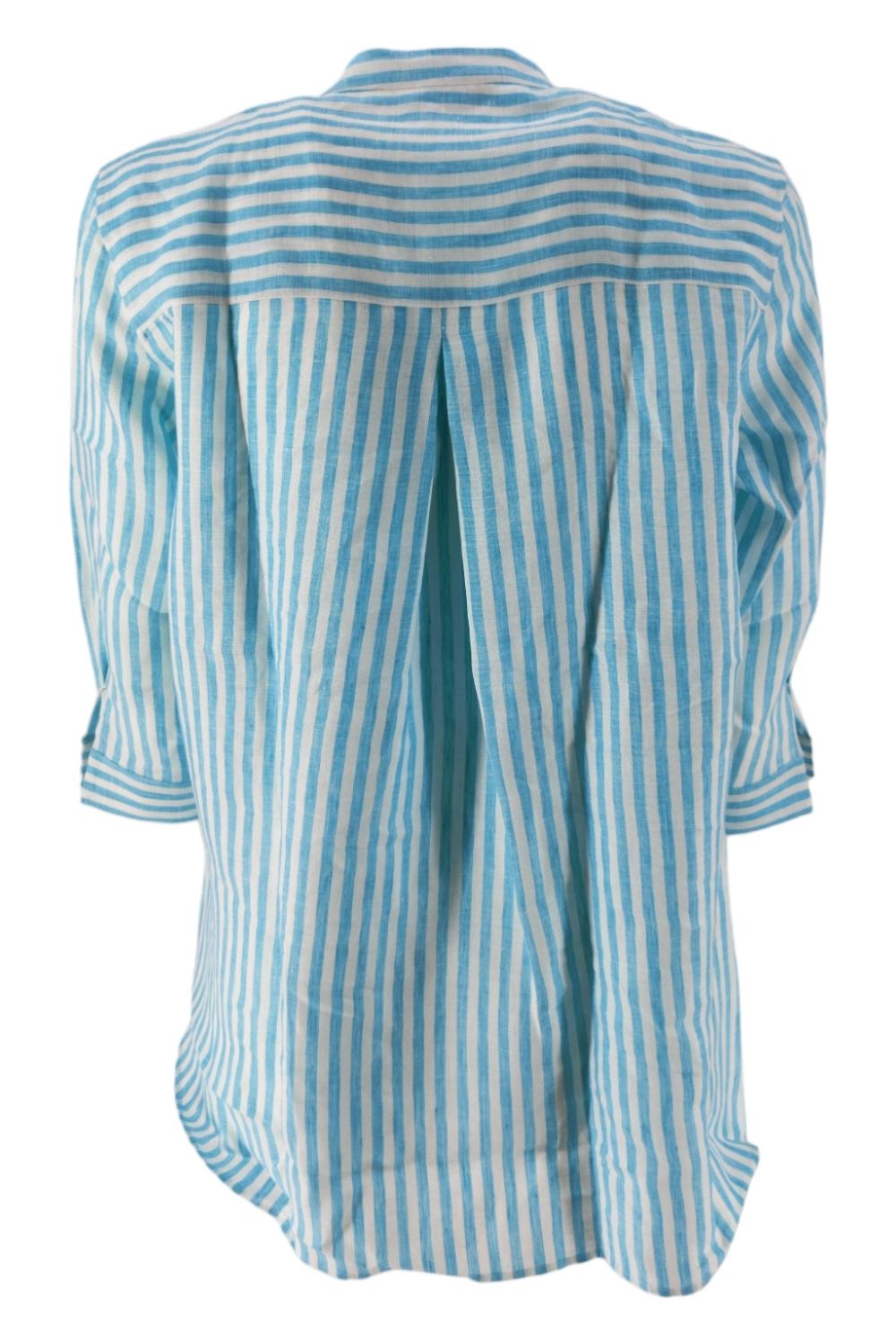 Camicia Bianco/turchese 
