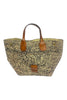 Women's shopping bag Laza 2 beige and black IBELIV