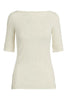 camiseta color crema con escote barco para mujer Ralph Lauren