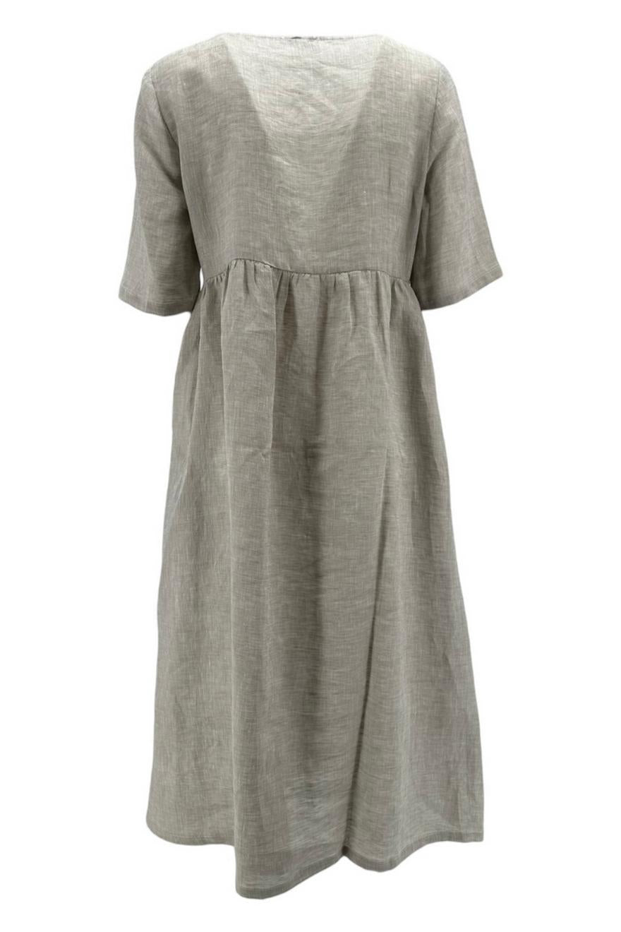 Abito donna in lino beige 