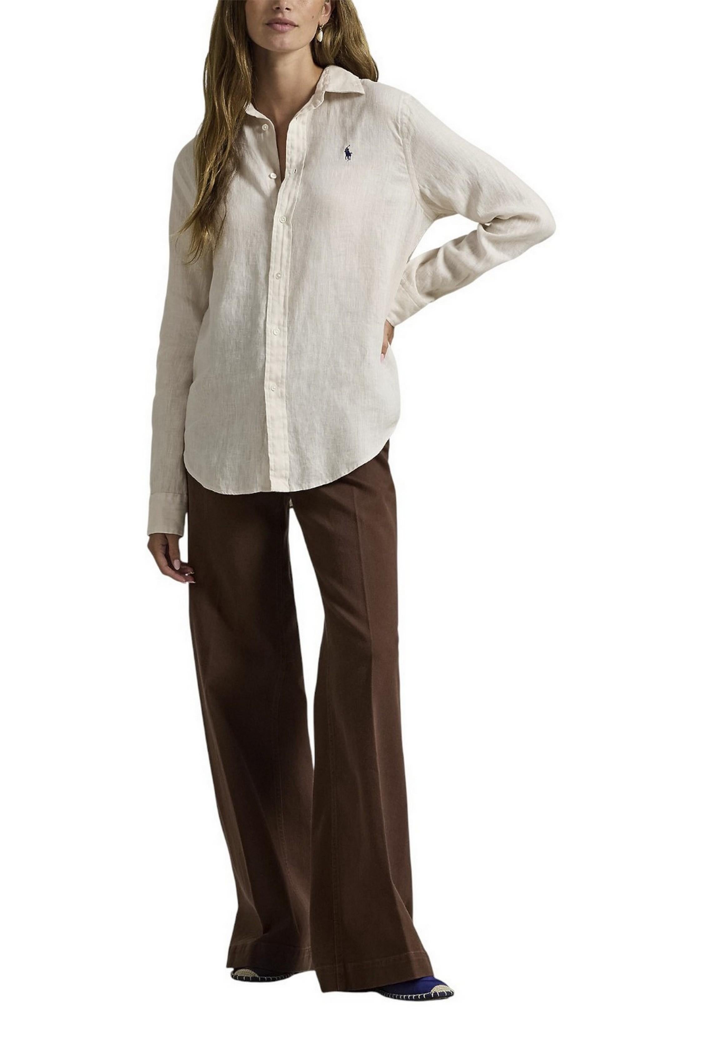 camicia donna lino over burro 