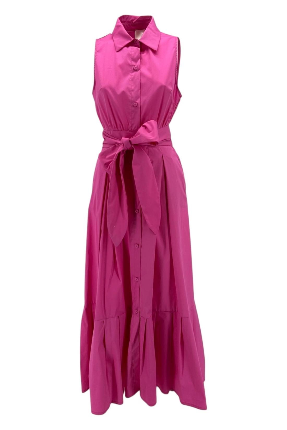 abito donna modello chemisier fucsia 