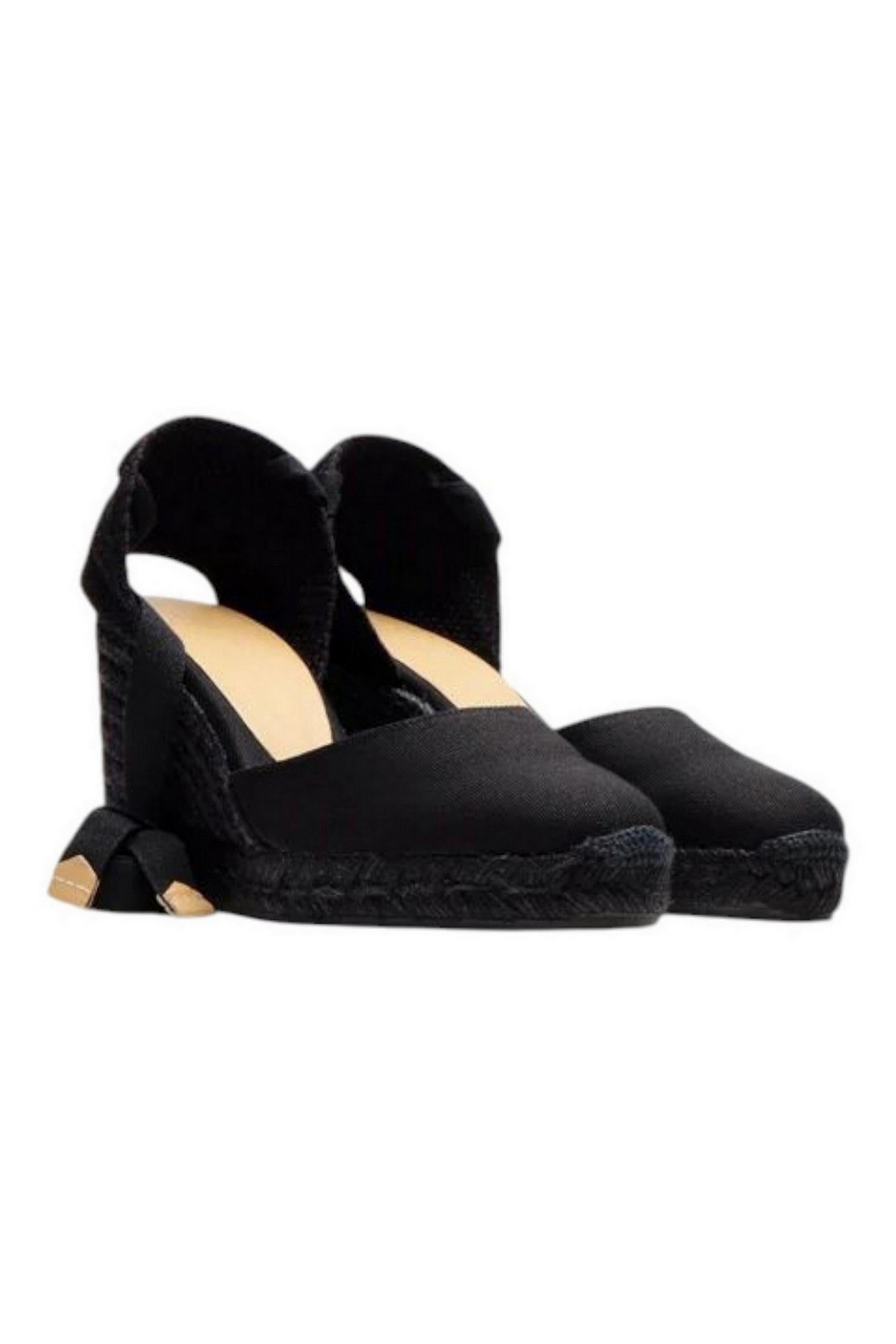 espadrilla donna carina nero 