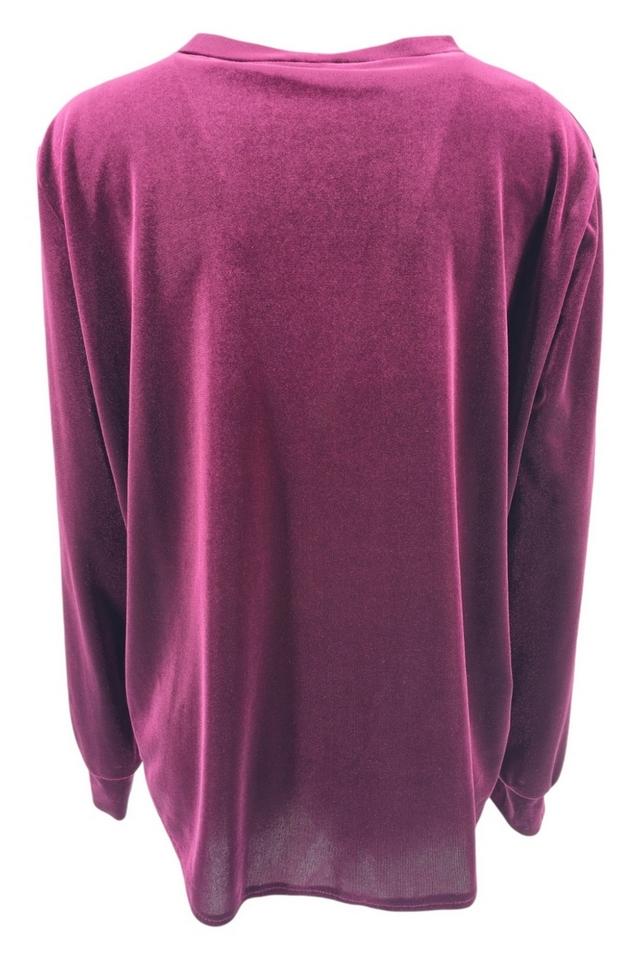 camicia donna in velluto bordeau 