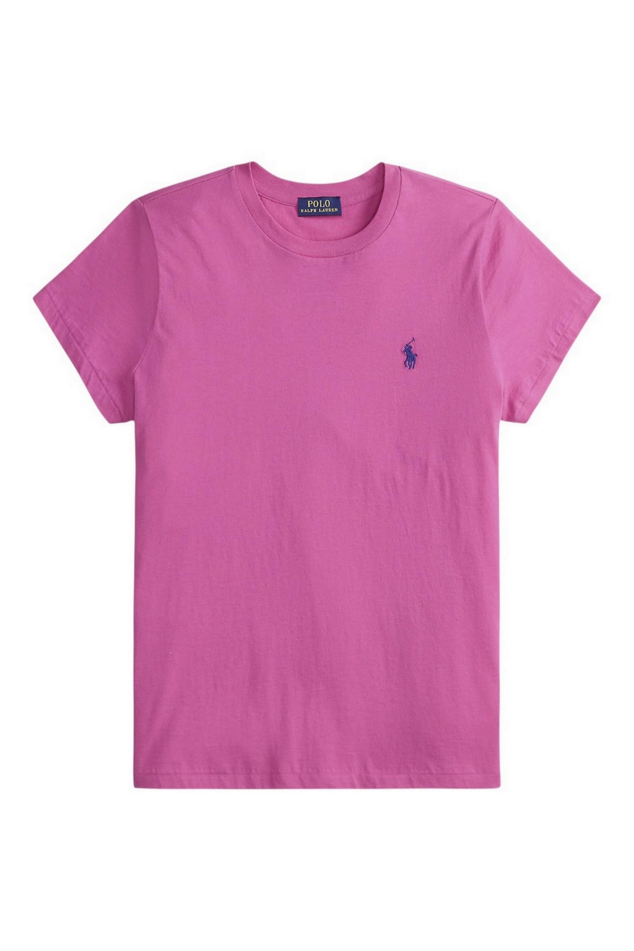 t-shirt donna mezza manica fucsia 