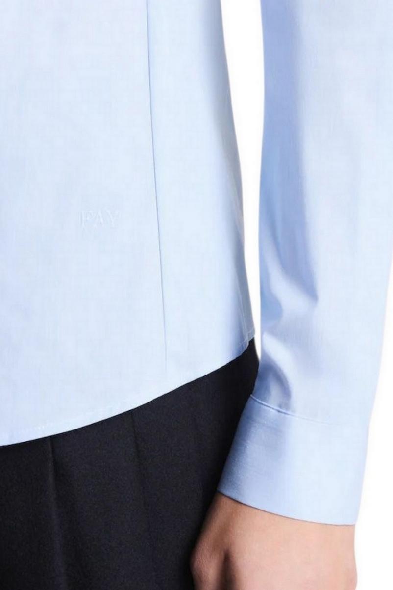 Camicia donna Slim in Cotone Stretch azzurro 