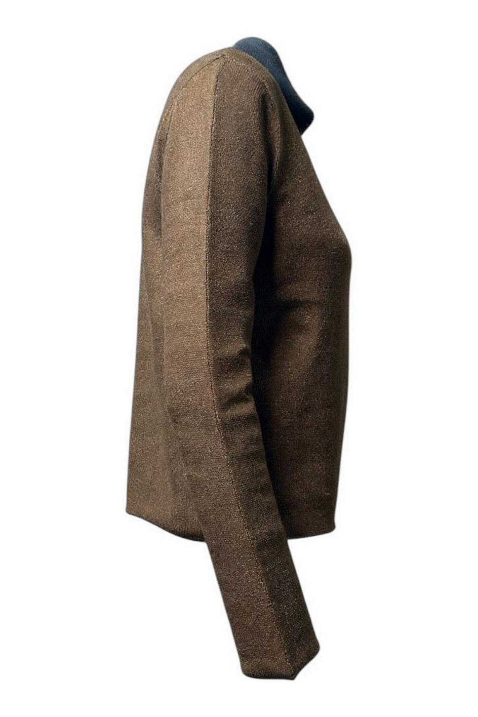 Cardigan donna sfumato marrone 