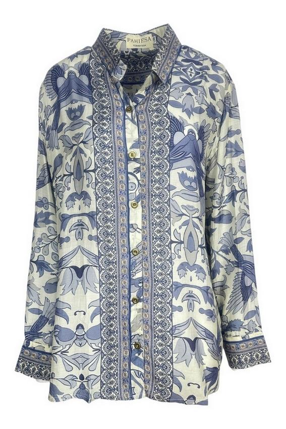camicia fantasia fiori 