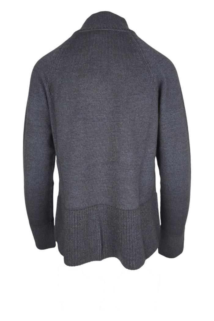 maglia donna lupetto sfumata blu 