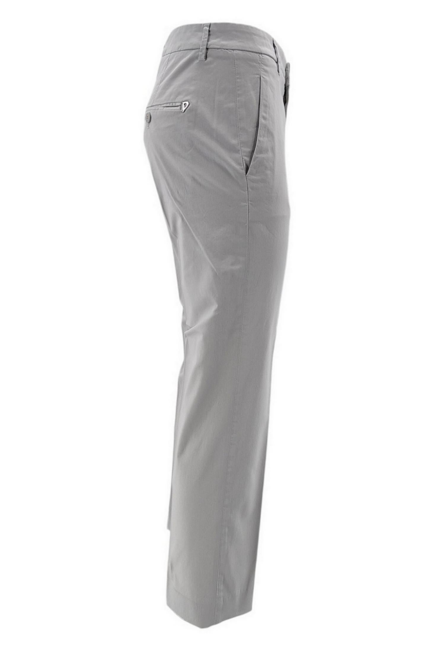 Pantalone donna nima in rasatello di cotone ghiaccio 