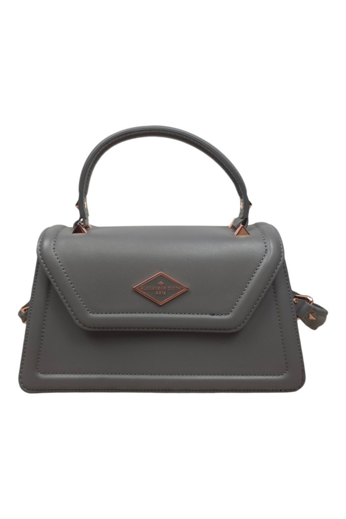 borsa donna elisabeth medium ecopelle grigio 