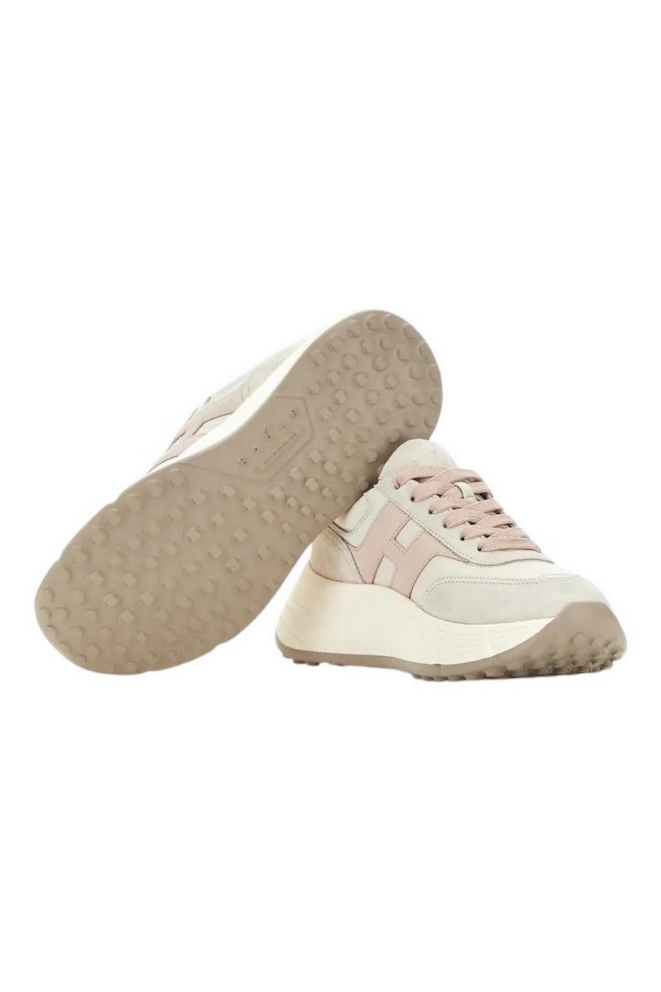 Sneakers donna Hi-Fi Avorio e Rosa 