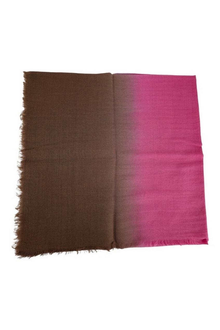 sciarpa donna sfumata rosa e marrone 
