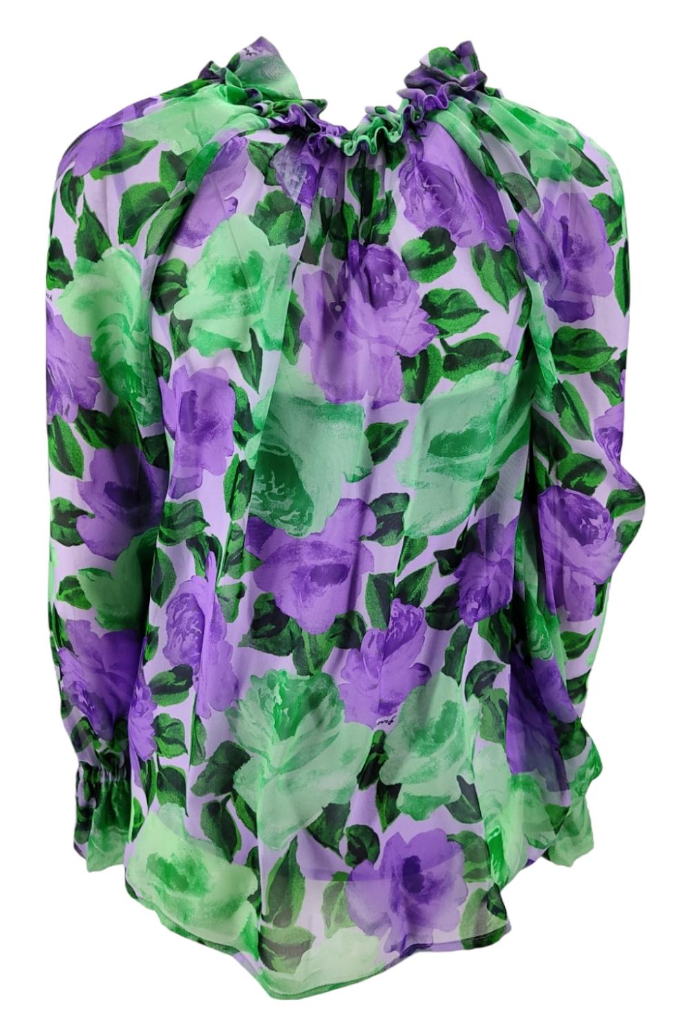 Camicia Verde/viola 