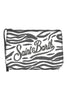 trousse femme aline motif zébré blanc et noir MC2 Saint Barth