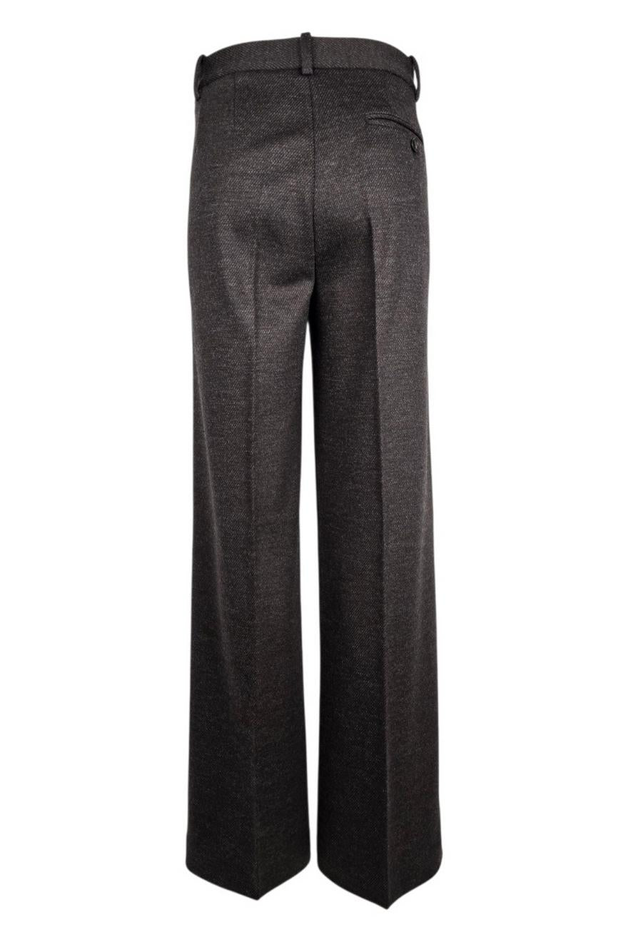 pantalone donna in lana antracite 