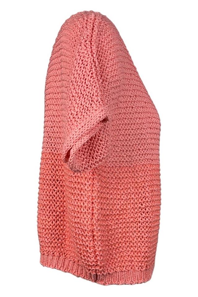 Maglia donna a rete corallo 