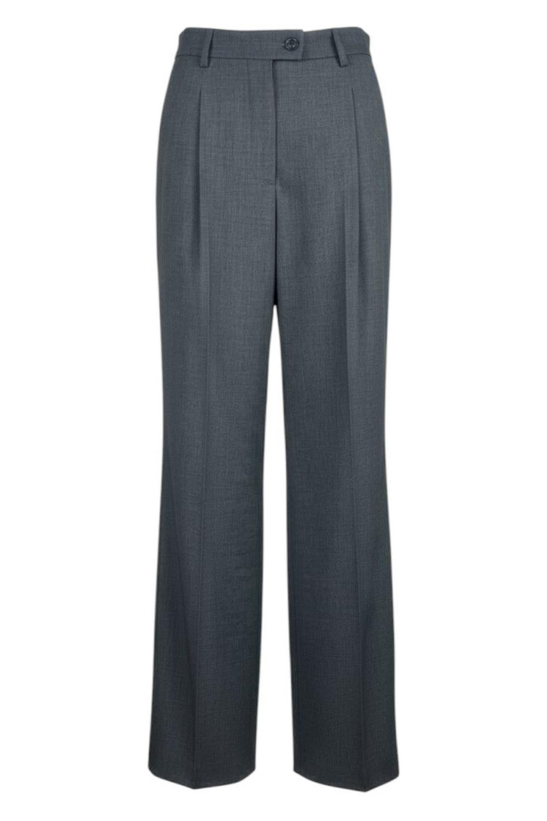 pantalone donna largo antracite 