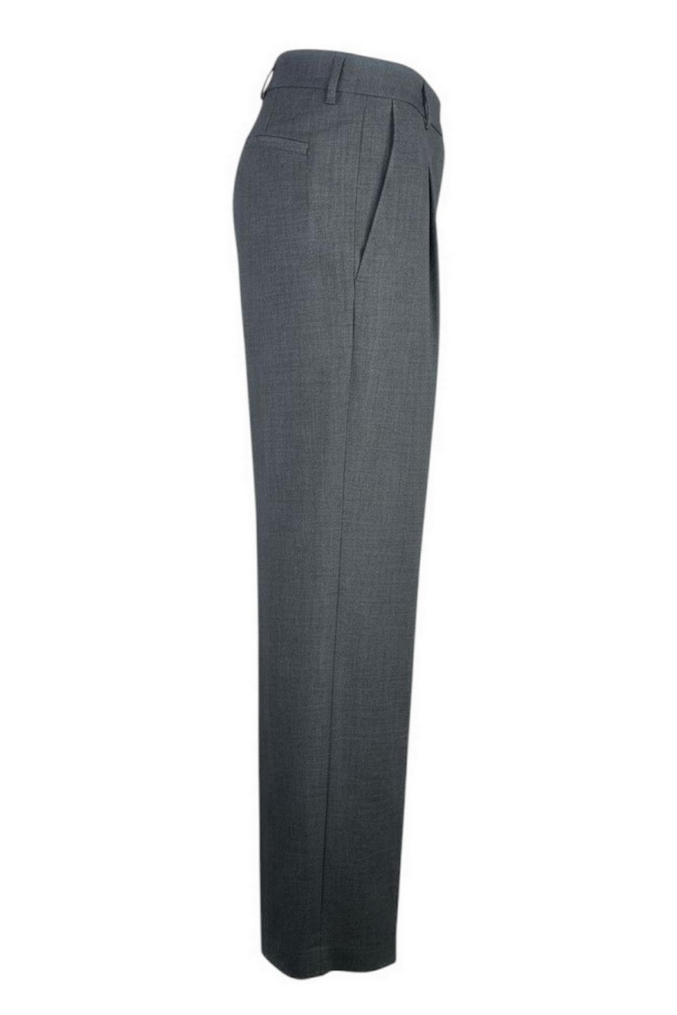 pantalone donna largo antracite 