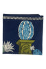 bufanda para mujer 100x100 con estampado tequila azul Inoui Editions