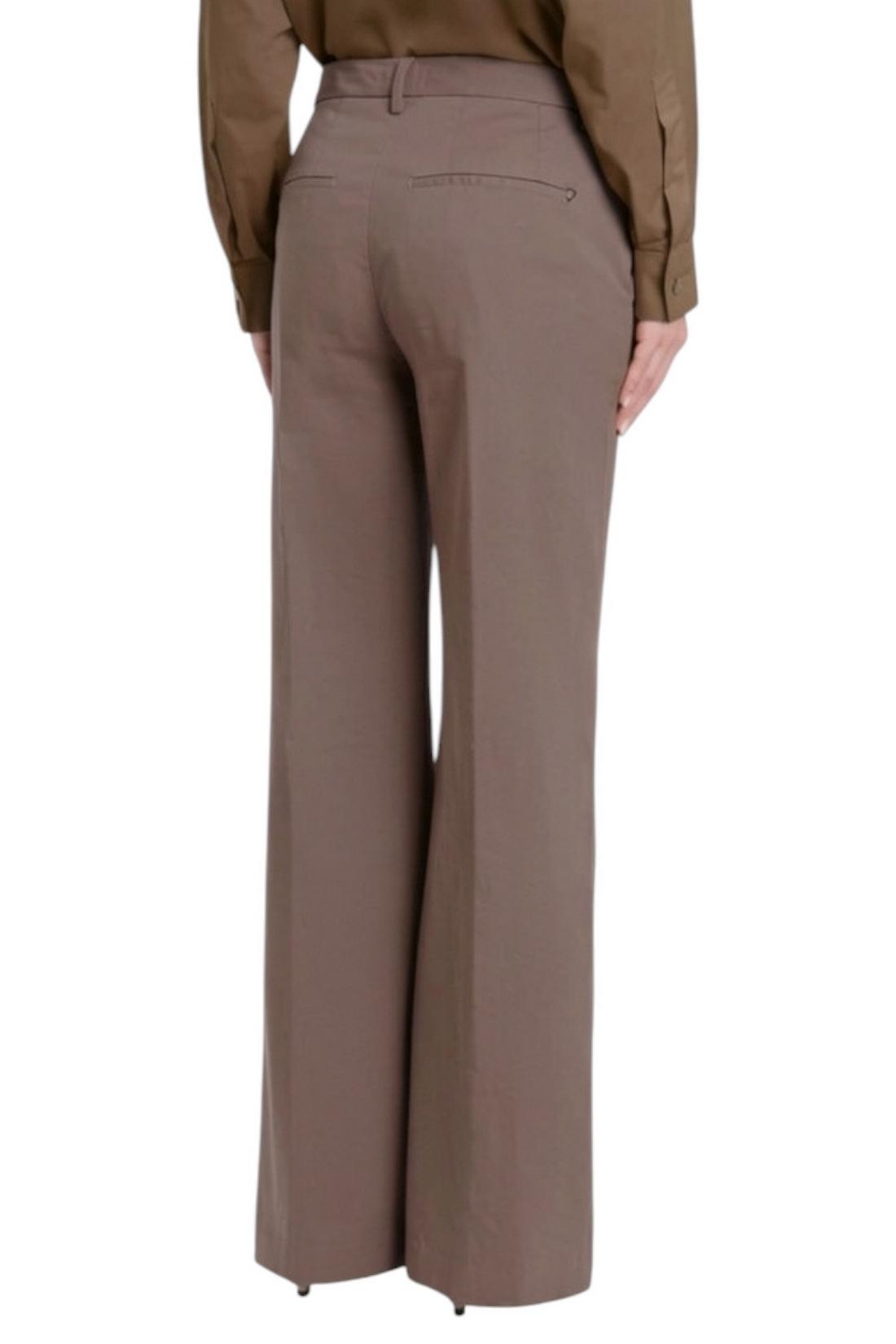 pantalone janice in gabardina militare 