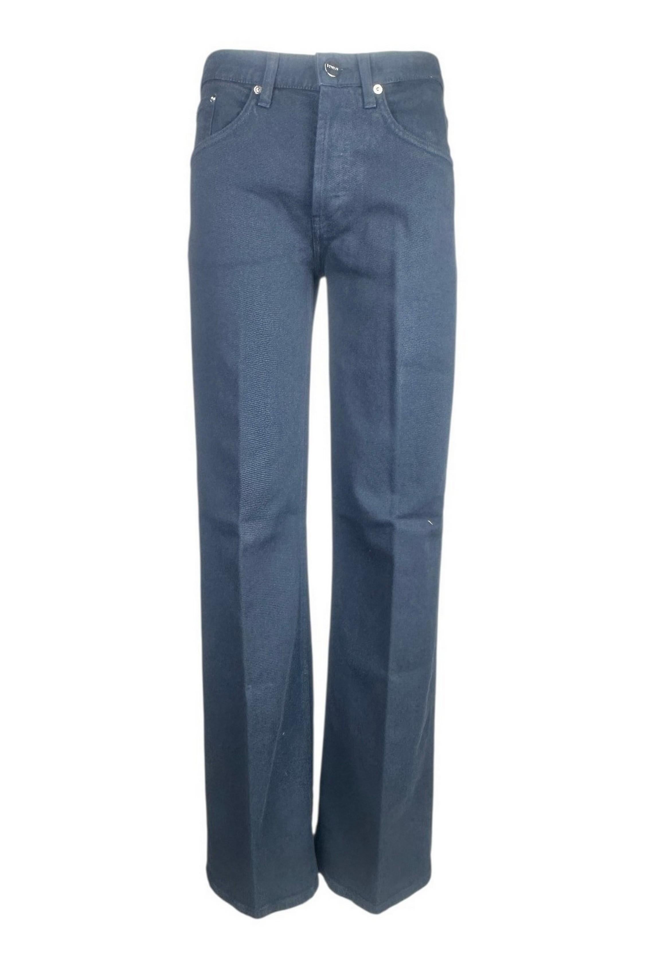 pantalone donna jakline in bull denim blu 