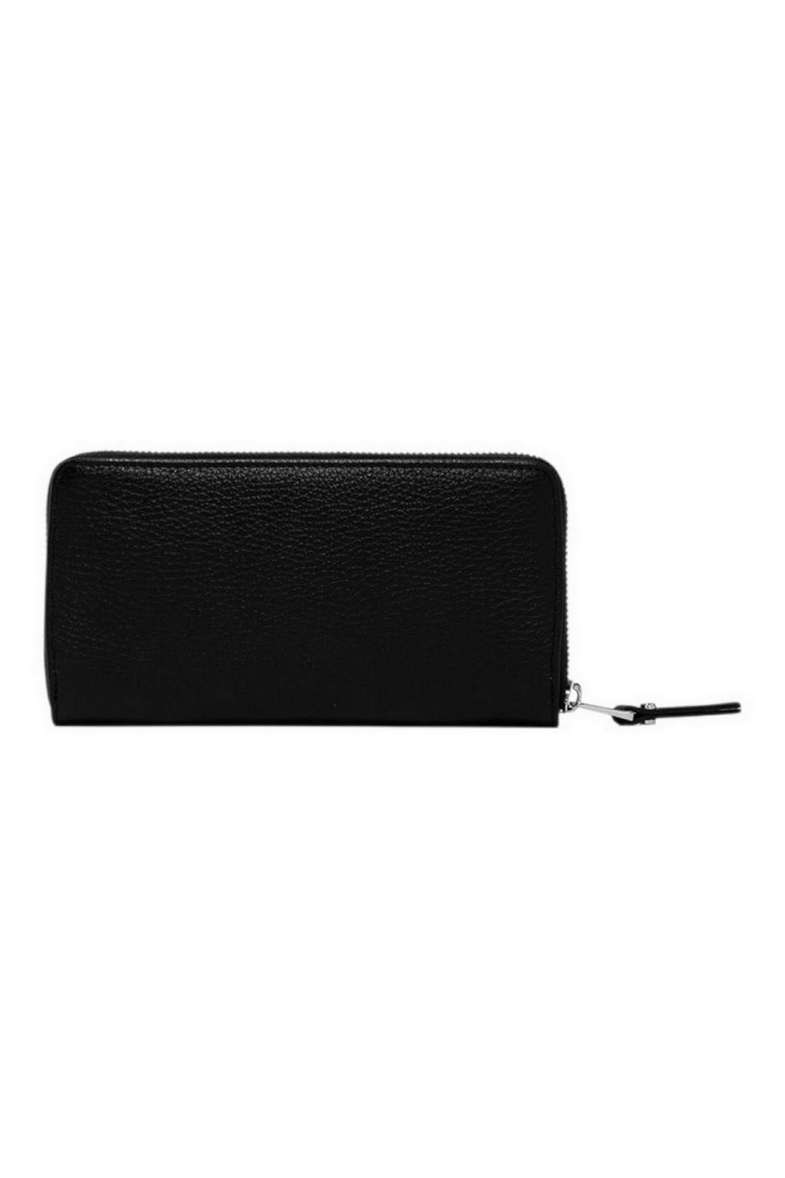 portafoglio donna zip around nero 