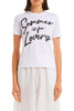 camiseta mujer con texto en lentejuelas blanco y negro P.A.R.O.S.H.