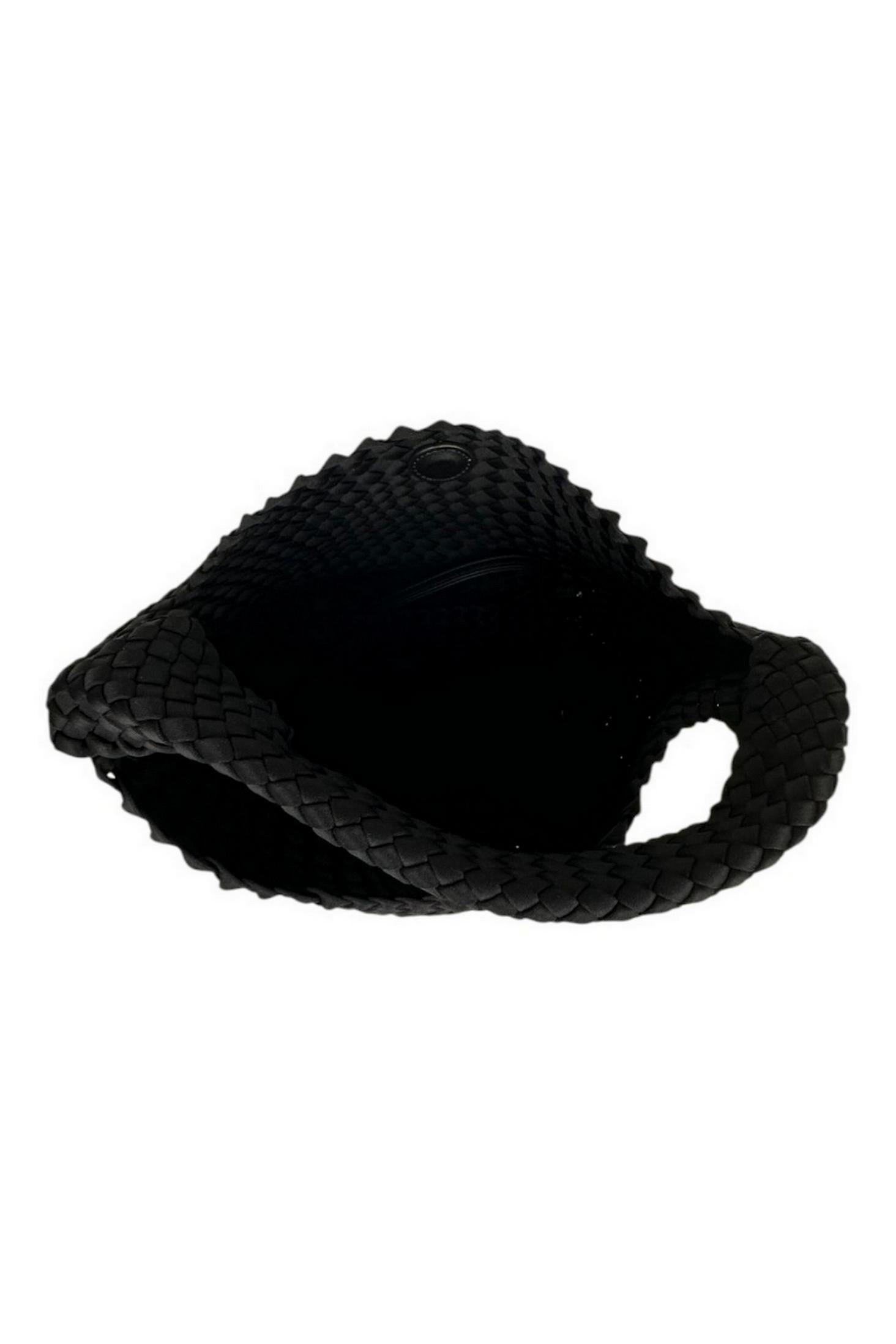 bisaccia donna intrecciata nero 