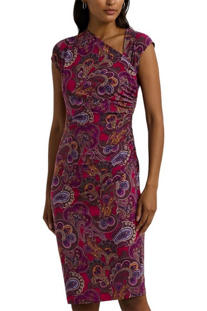 abito donna in jersey fucsia 