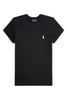 camiseta mujer cuello redondo manga corta negra Ralph Lauren