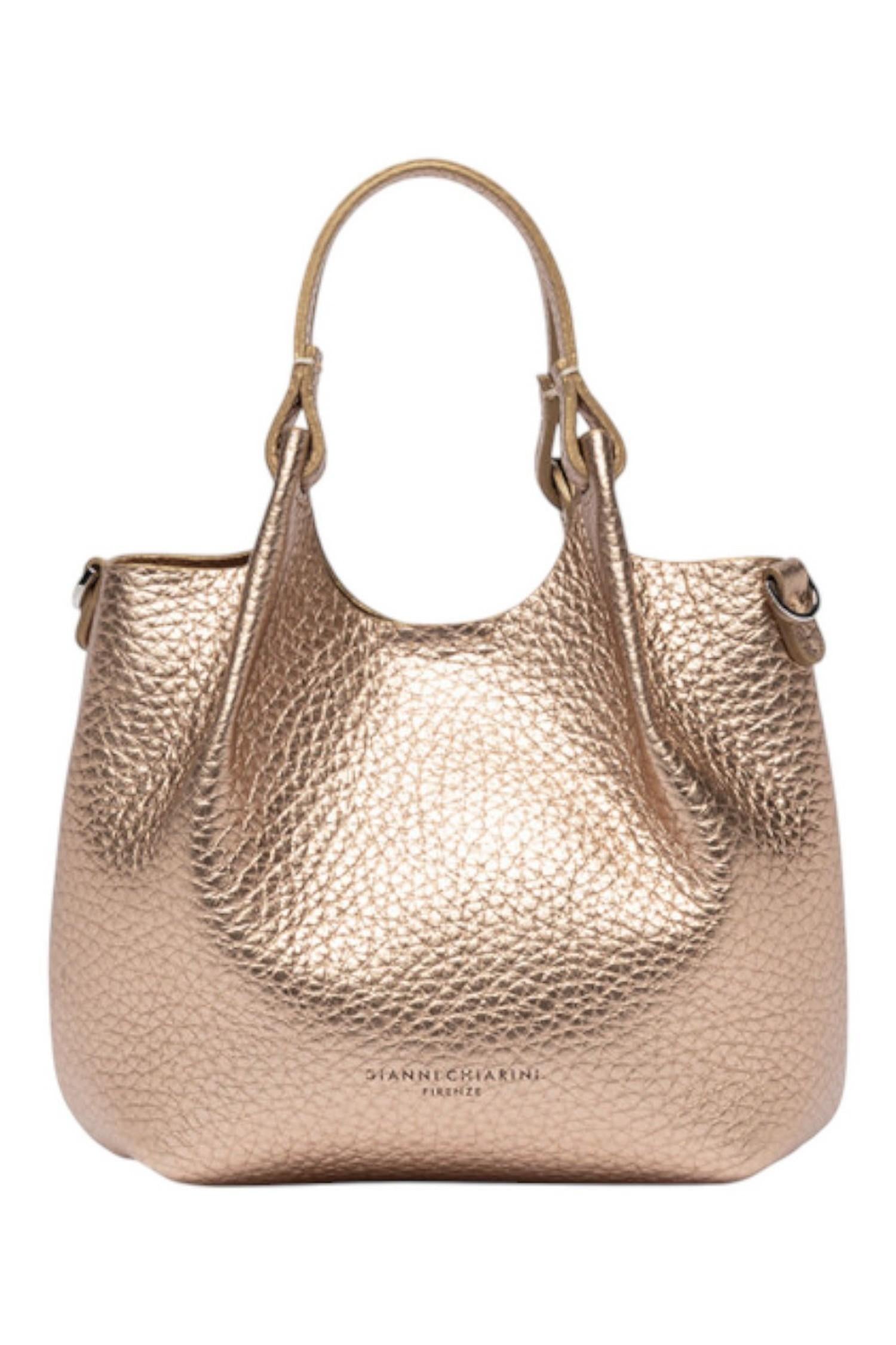 borsa donna dua piccola in pelle oro 