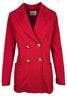 Chaqueta de mujer cruzada en piqué rojo Circolo 1901