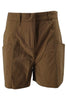 Bomboogie women's khaki cotton shorts