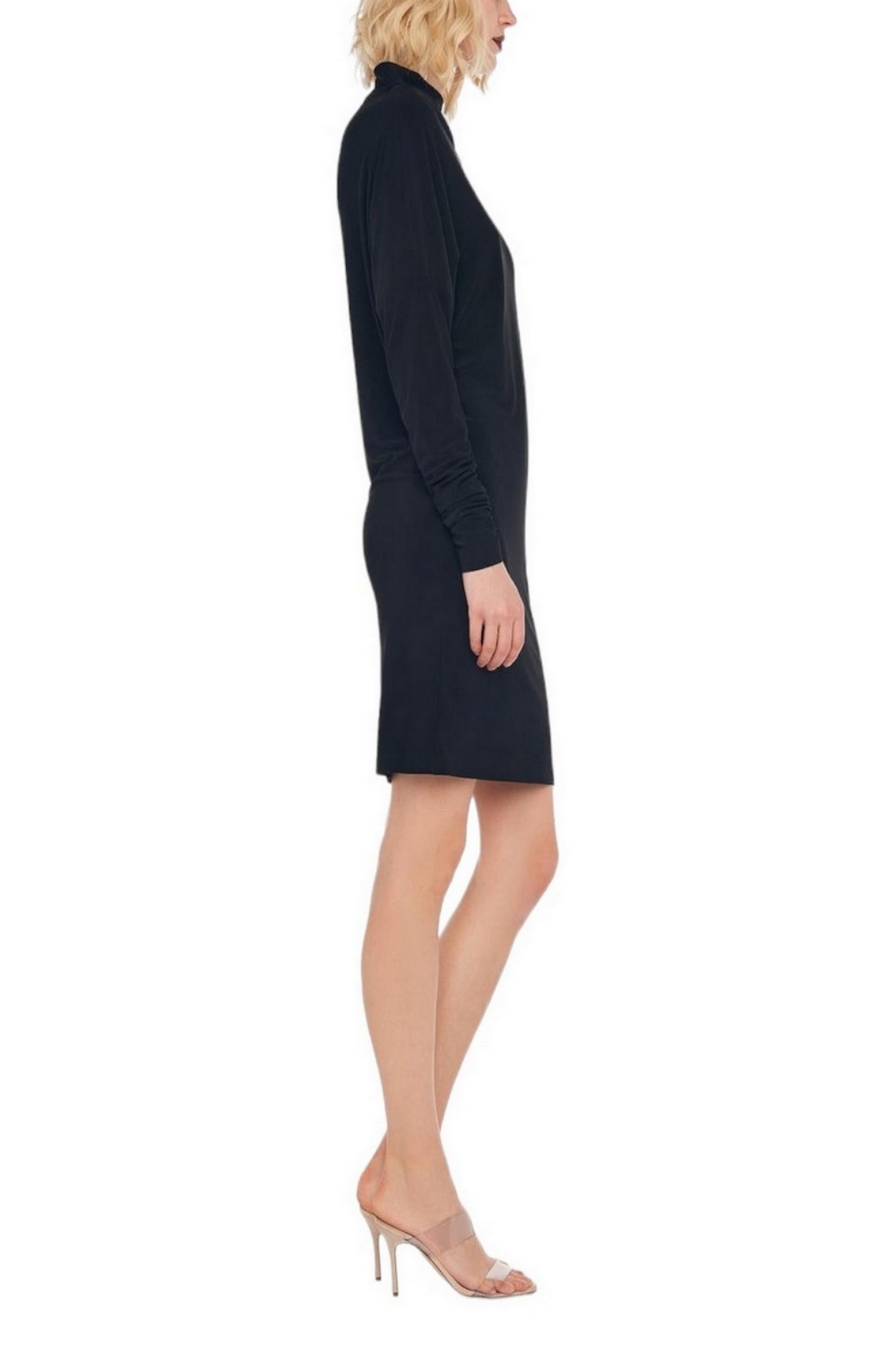Abito donna in jersey all in one nero 