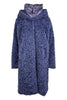Bomboogie women's long blue faux fur coat