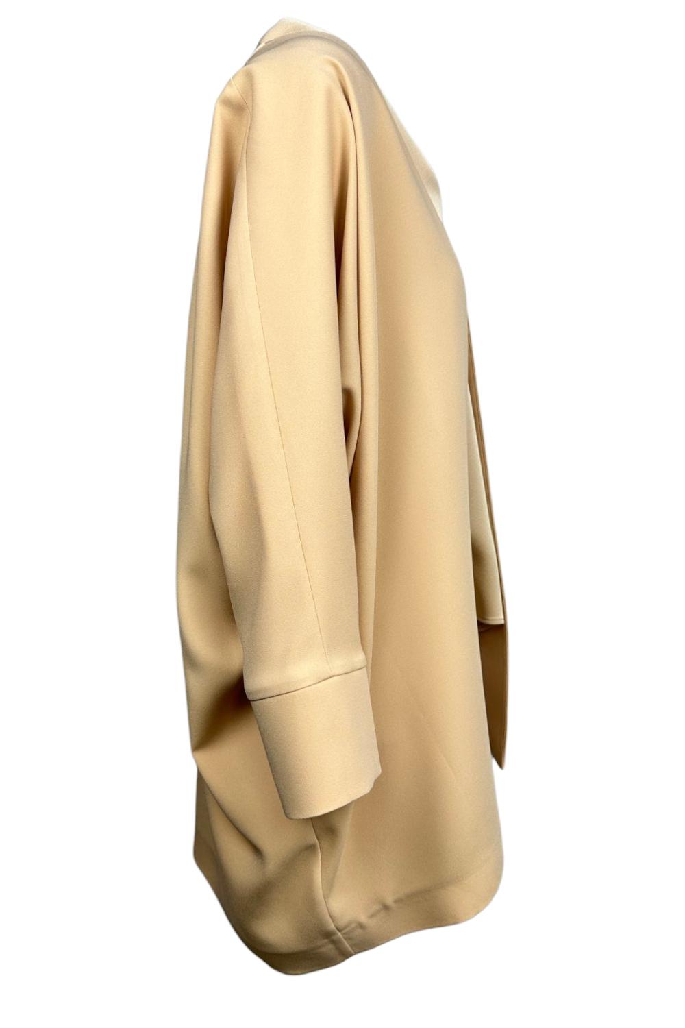 caban donna in anvers satin beige 
