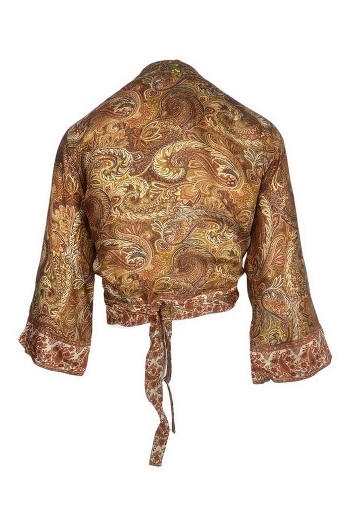 camicia corta  fantasia cachemire 