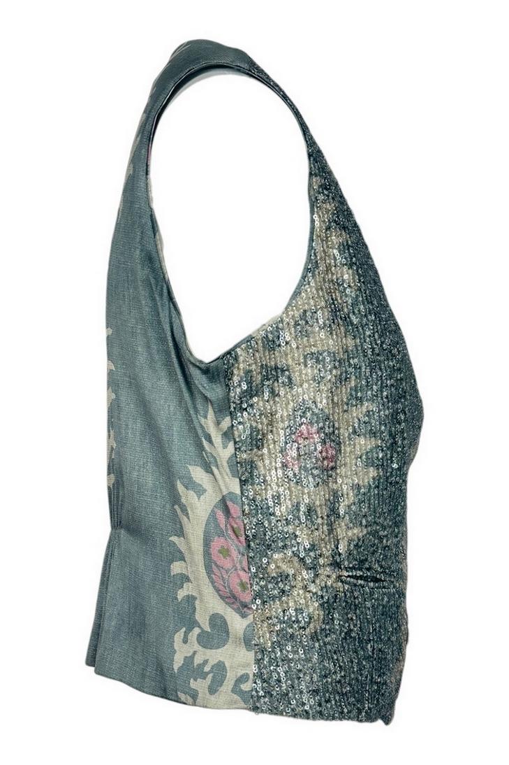 gilet con paillettes 