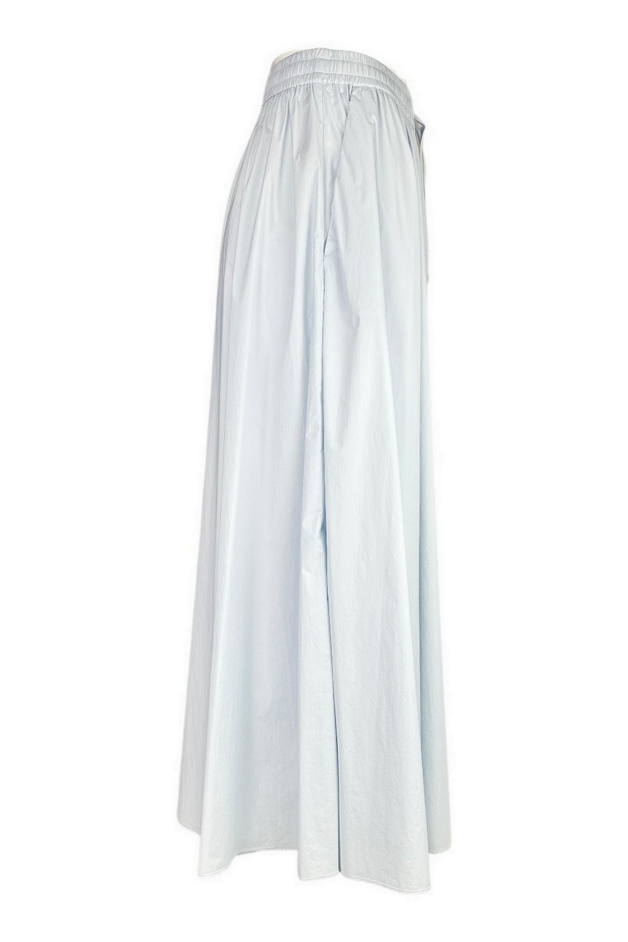 gonna donna in tela vela azzurro 