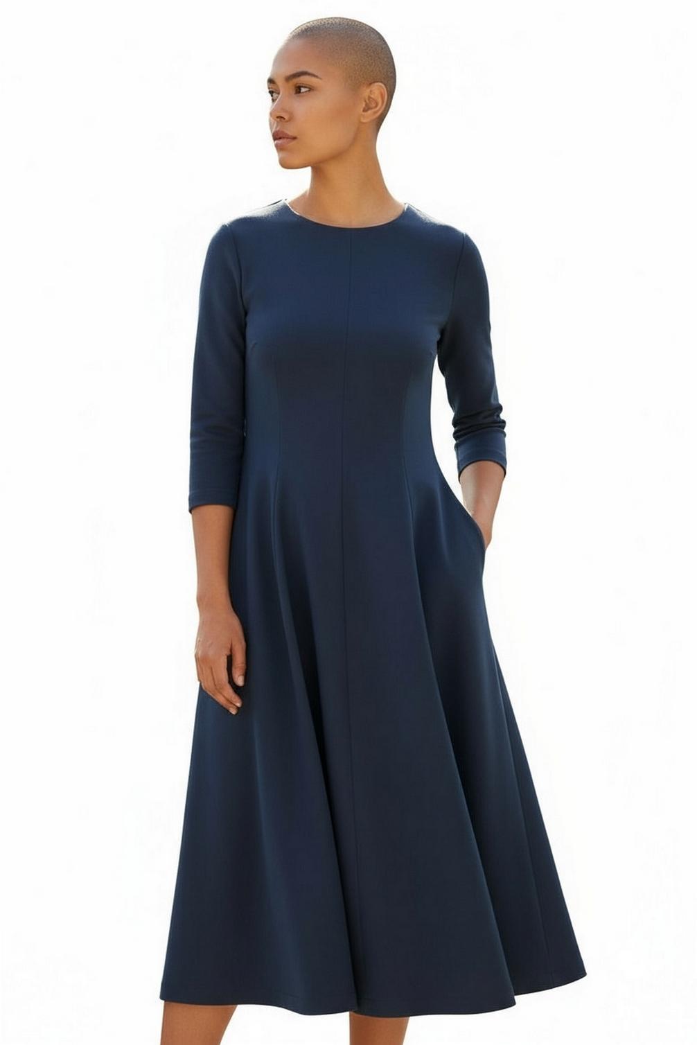 abito donna in crepe neto 