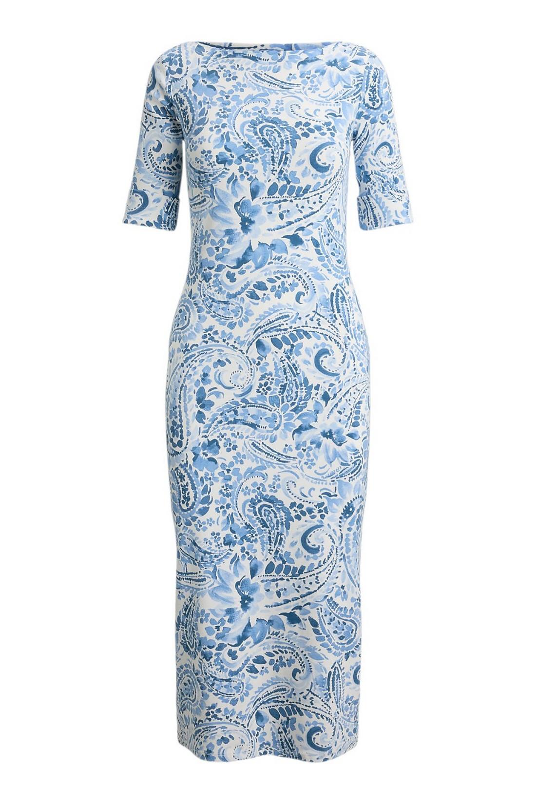 abito donna mhnize in fantasia azzurro 