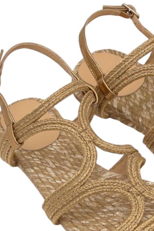 sandali donna pitra oro 