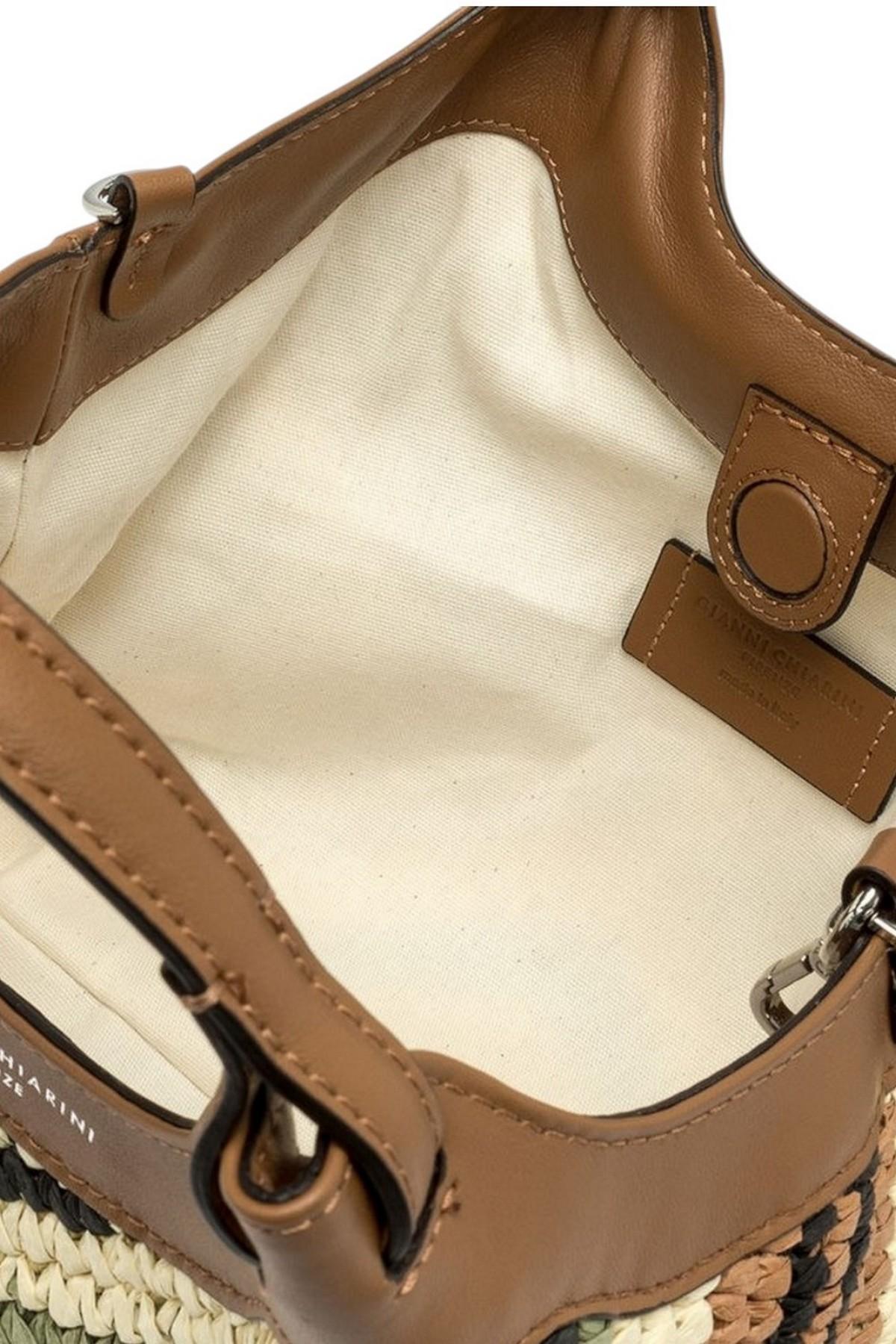 borsa donna dua media in paglia intrecciata multicolor 
