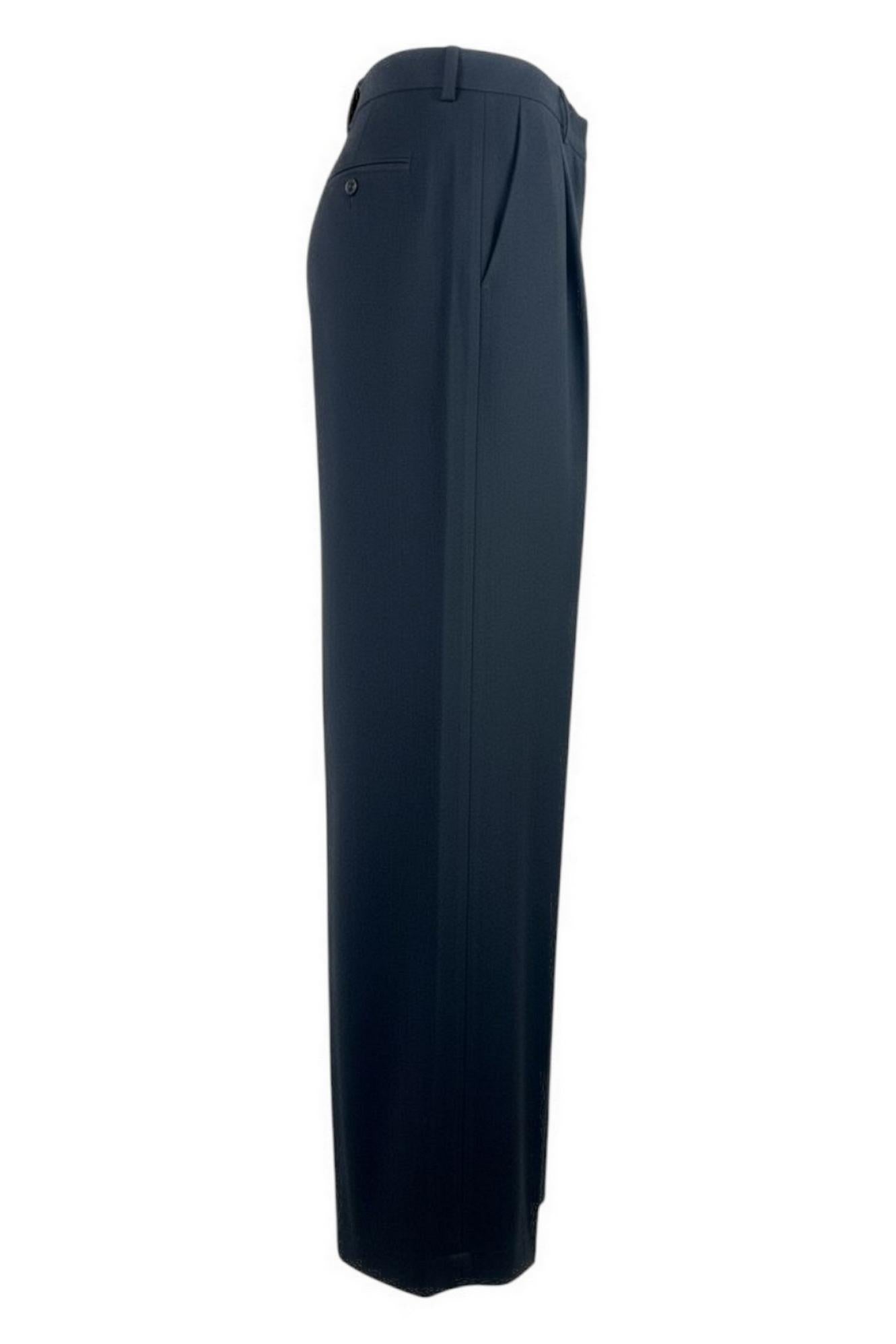 pantalone donna con doppie pinces nero 