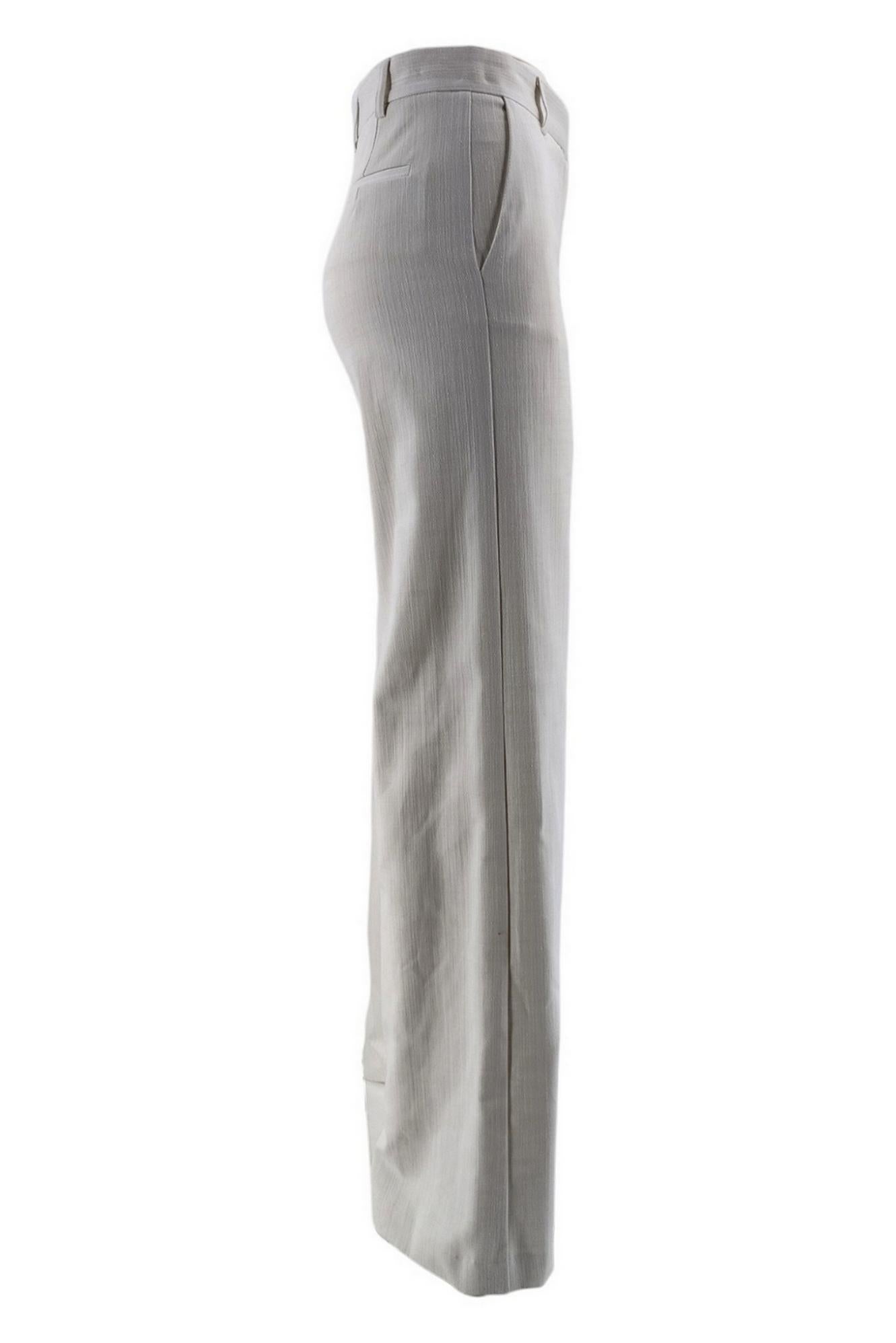 Jeans donna a palazzo bianco 